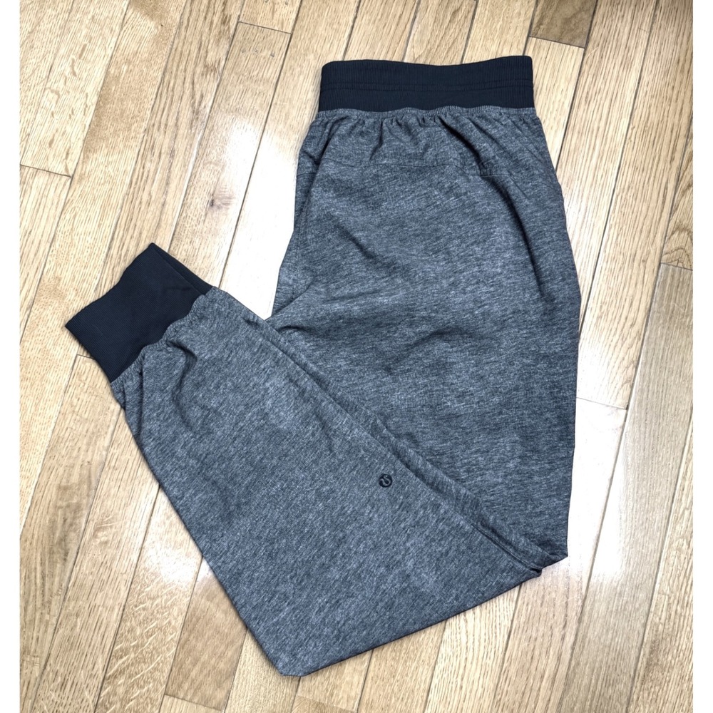 Lululemon High Rise Jogger Pants Size 8 Heathered Gray Athletic Pull On Z40416